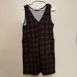 Black, Red, and Brown Fall Dress